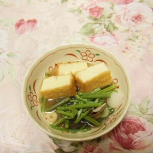 山菜と厚揚げの煮物